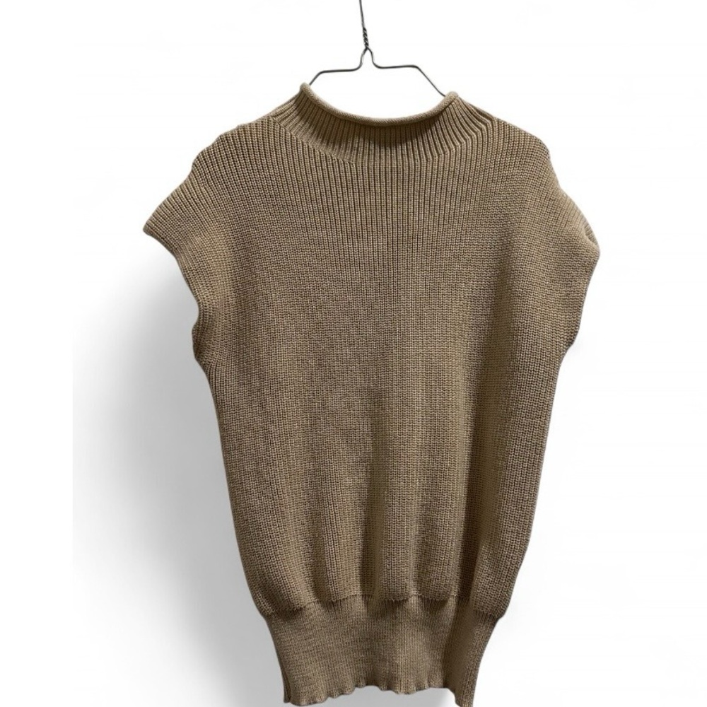 Elegant Tan Turtleneck Sweater for Women